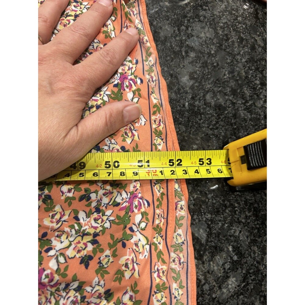 New Floral Peasant Elastic Waist Tiered Maxi Dress Size Large Modest Fairy Flirt - Picture 5 of 9